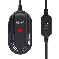 Hygger calentador 15W con control externo para tanques pequeños, temperatura estable.