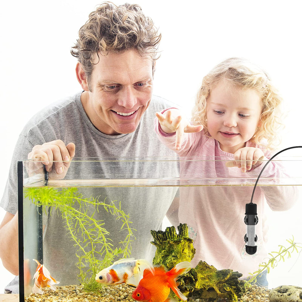 Apto para agua dulce y marina, compatible con acuarios pequeños.