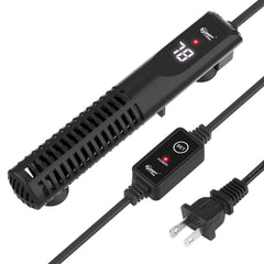 Calentador hygger para acuario sumergible de 200W mantiene temperatura estable para peces tropicales.