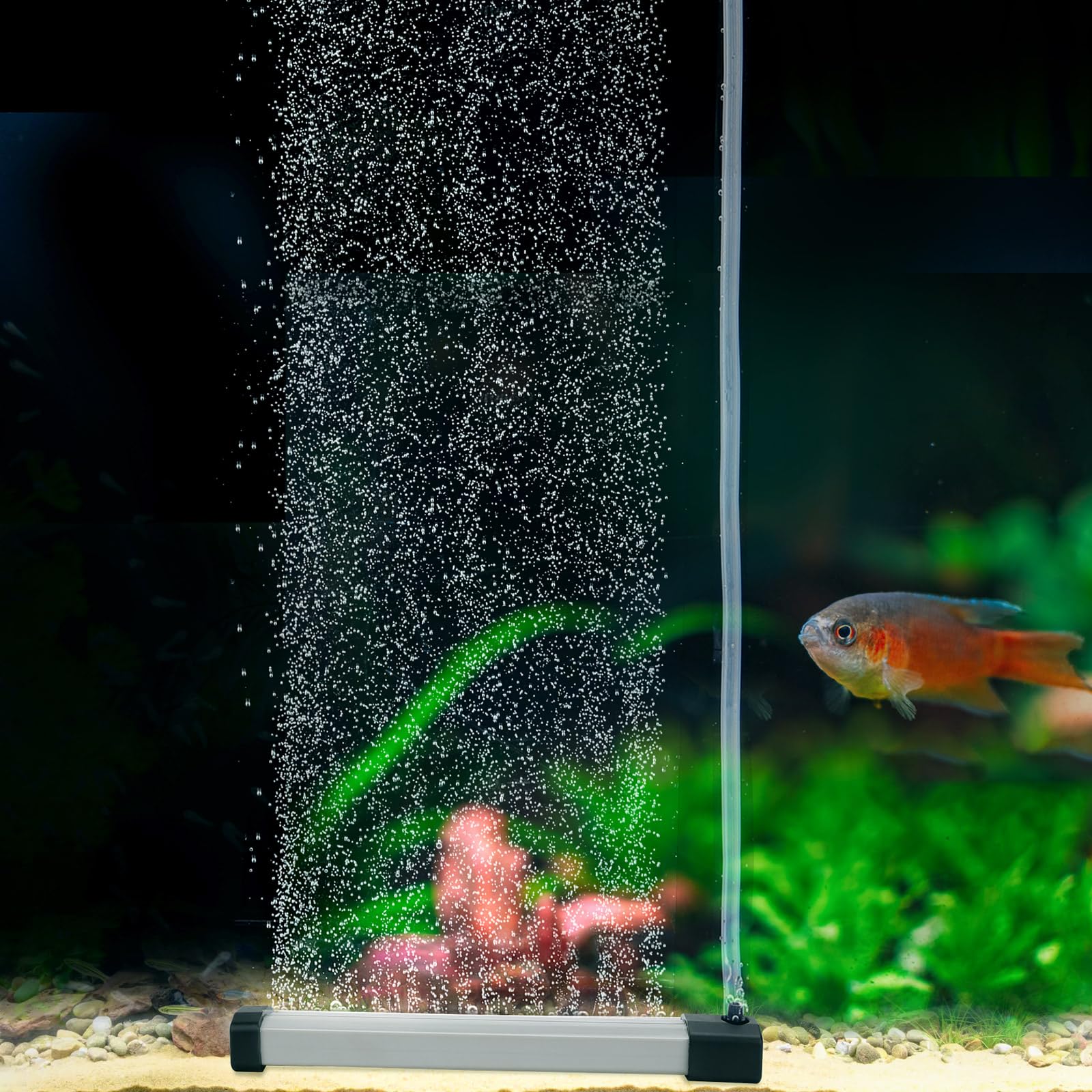 hygger cinta de burbujas nano con cascada suave para acuario.