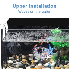 Hygger circulacion-agua-acuario mantiene movimiento constante y favorece la oxigenación