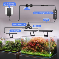 Control multicanal Hygger para encendidos coordinados en acuarios grandes