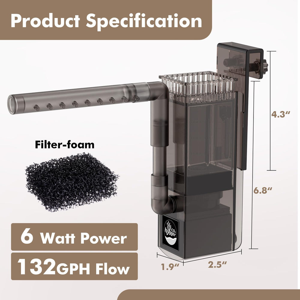 Hygger CO2 bomba silenciosa de 6 W para funcionamiento discreto.