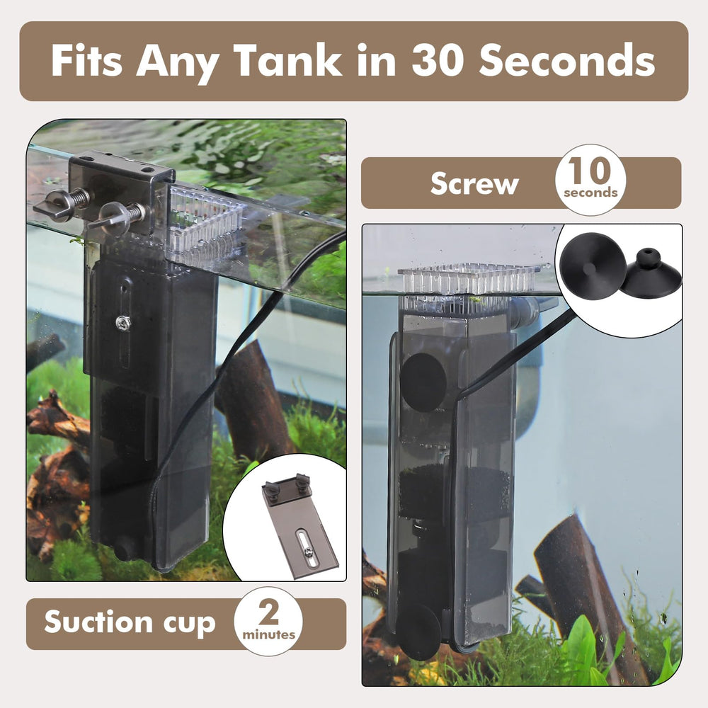 Hygger CO2 filtro esponja removible para mantenimiento sencillo.