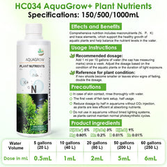 Hygger CO2 HC034 dosificador incluido facilita medición precisa de dosis