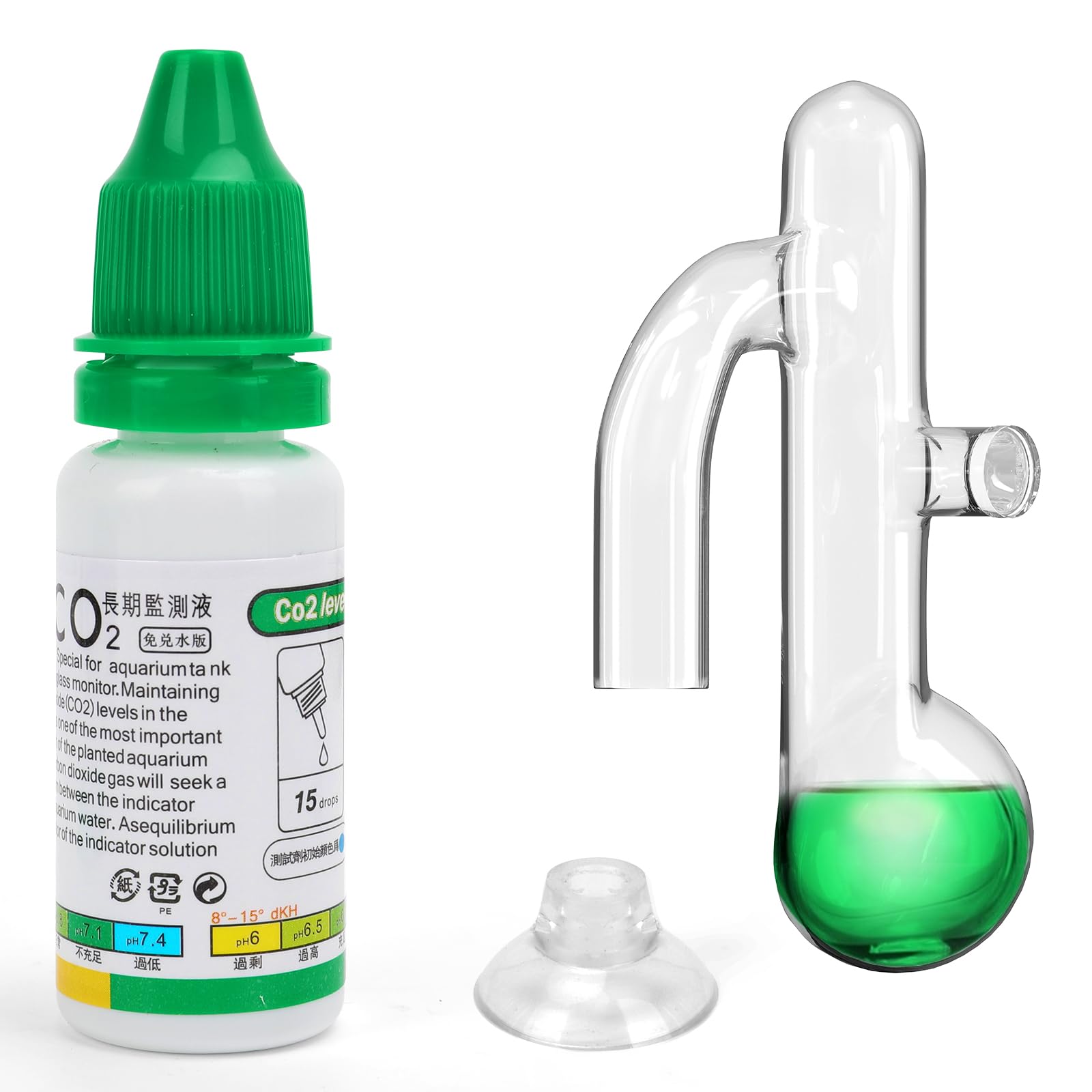 Hygger CO2 Nano Monitoreo CO2 en acuario plantado con lectura continua