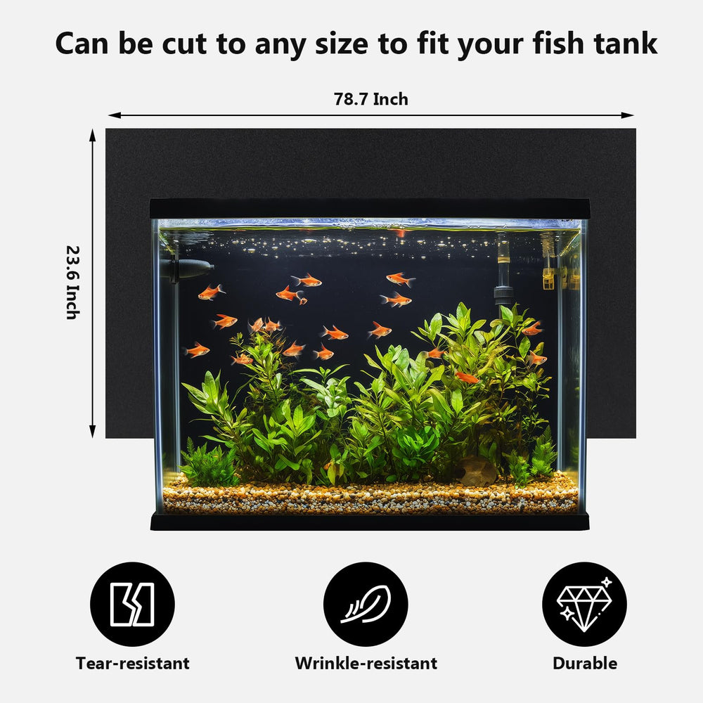 Hygger CO2 papel fondo acuario con adhesión electrostática, instalación rápida y sin pegamento.