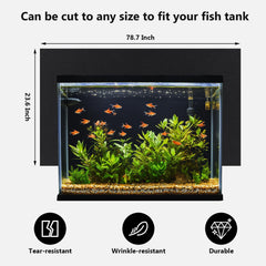 Hygger CO2 papel fondo acuario con adhesión electrostática, instalación rápida y sin pegamento.