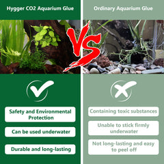 Hygger CO2 pegamento acuario, uso subacuático seguro
