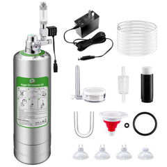 Hygger CO2 Pro 5L: botella SUS304 duradera para acuario estable.