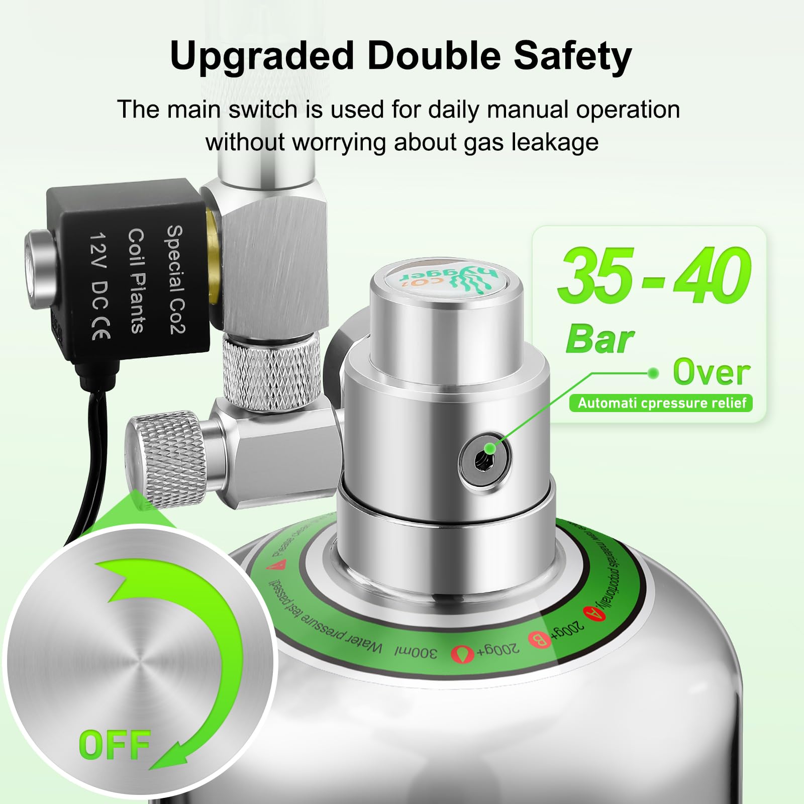 Hygger CO2 Pro 5L: motor puede emitir sonido suave al encender.