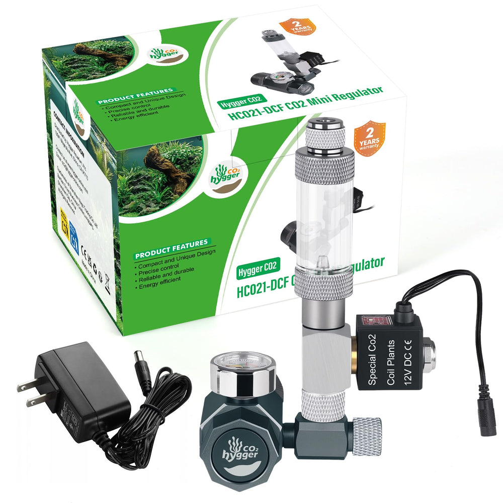 Regulador Hygger CO2 con solenoide 12V para funcionamiento estable y silencioso