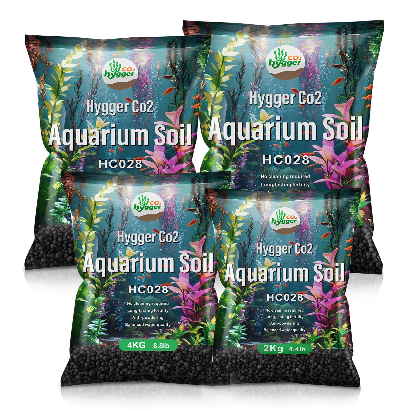 Hygger CO2 sustrato acuario plantas-primero-plano: favorece crecimiento saludable de plantas.