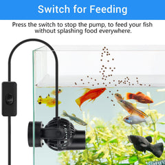 hygger agitador, circulación de 360° para acuario.