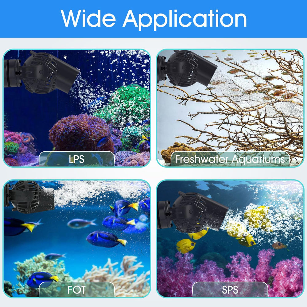 hygger generador de ondas diseño compacto que ahorra espacio en el acuario
