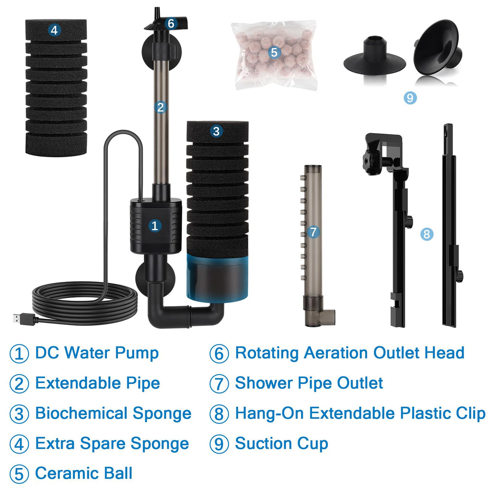 Conjunto de repuestos Hygger con esponja extra y componentes