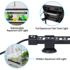 Luz Hygger sumergible en agua ofrece iluminación directa para peces