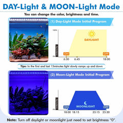 Luz hygger con espectro completo para plantas y peces del acuario
