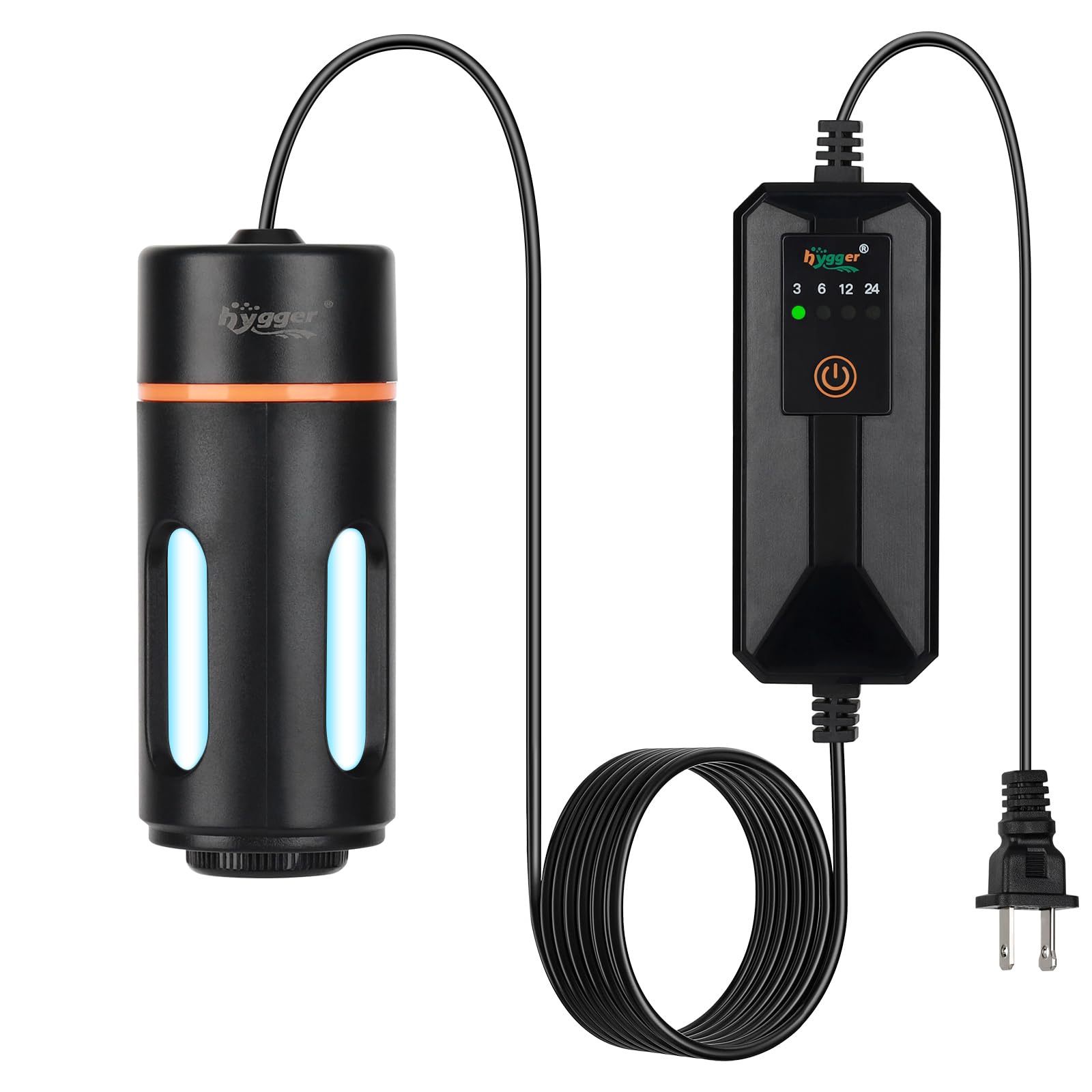 Luz UV hygger para acuario con temporizador mejora claridad del agua.