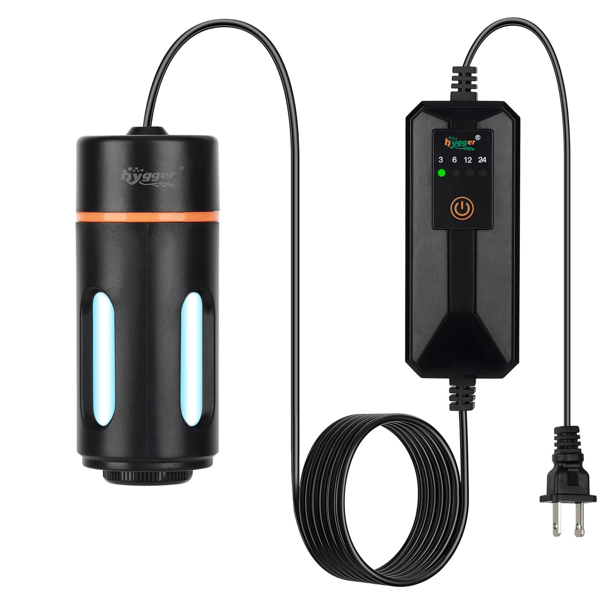 Luz UV hygger para acuario con temporizador mejora claridad del agua.