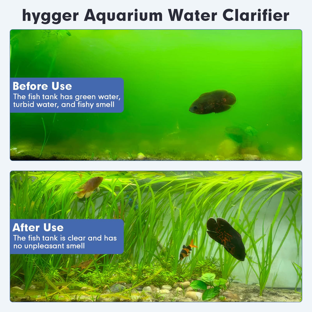 Modo eficiente hygger para mayor eficiencia en la limpieza del agua.