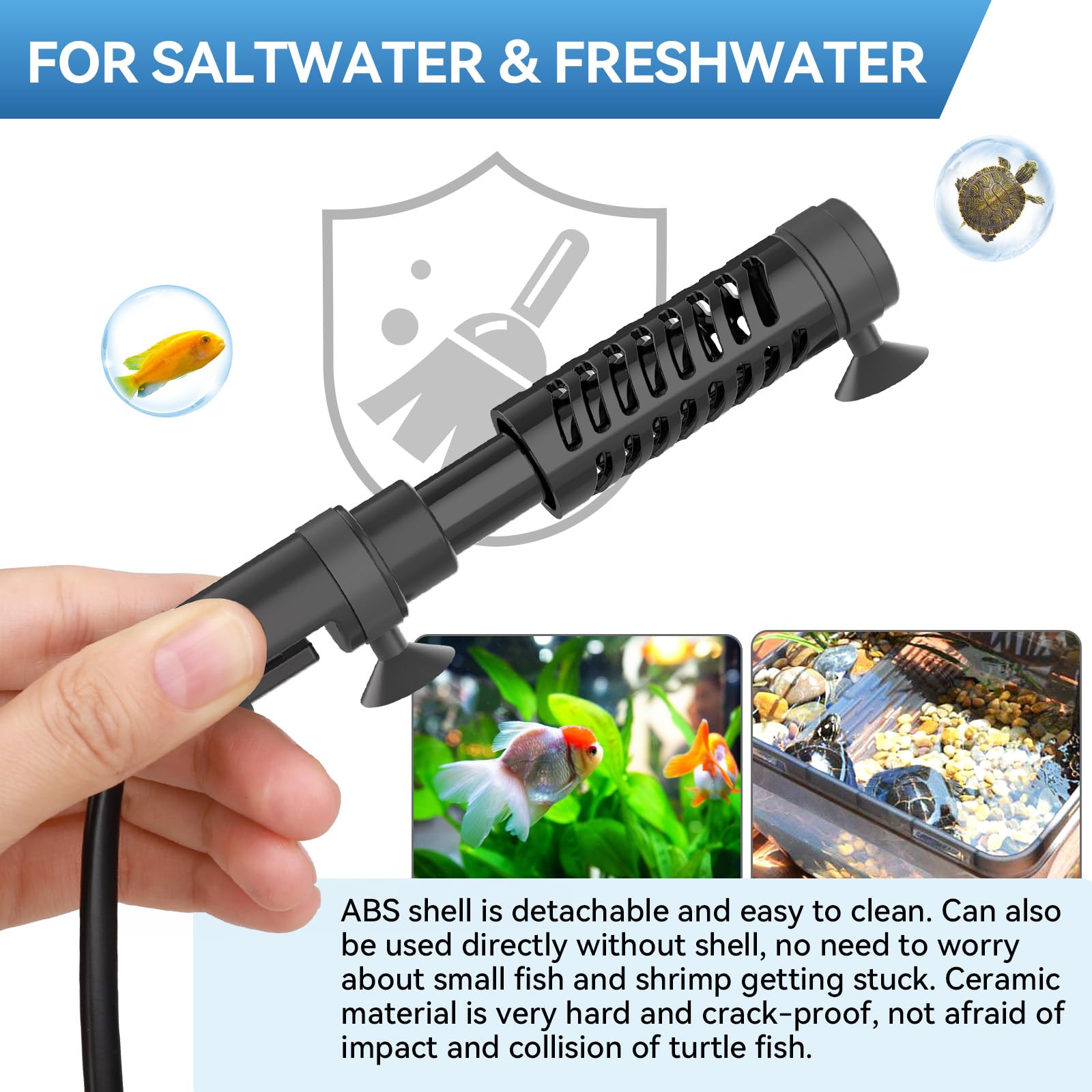 Modo ECO y seguridad de Hygger para agua dulce o salada.