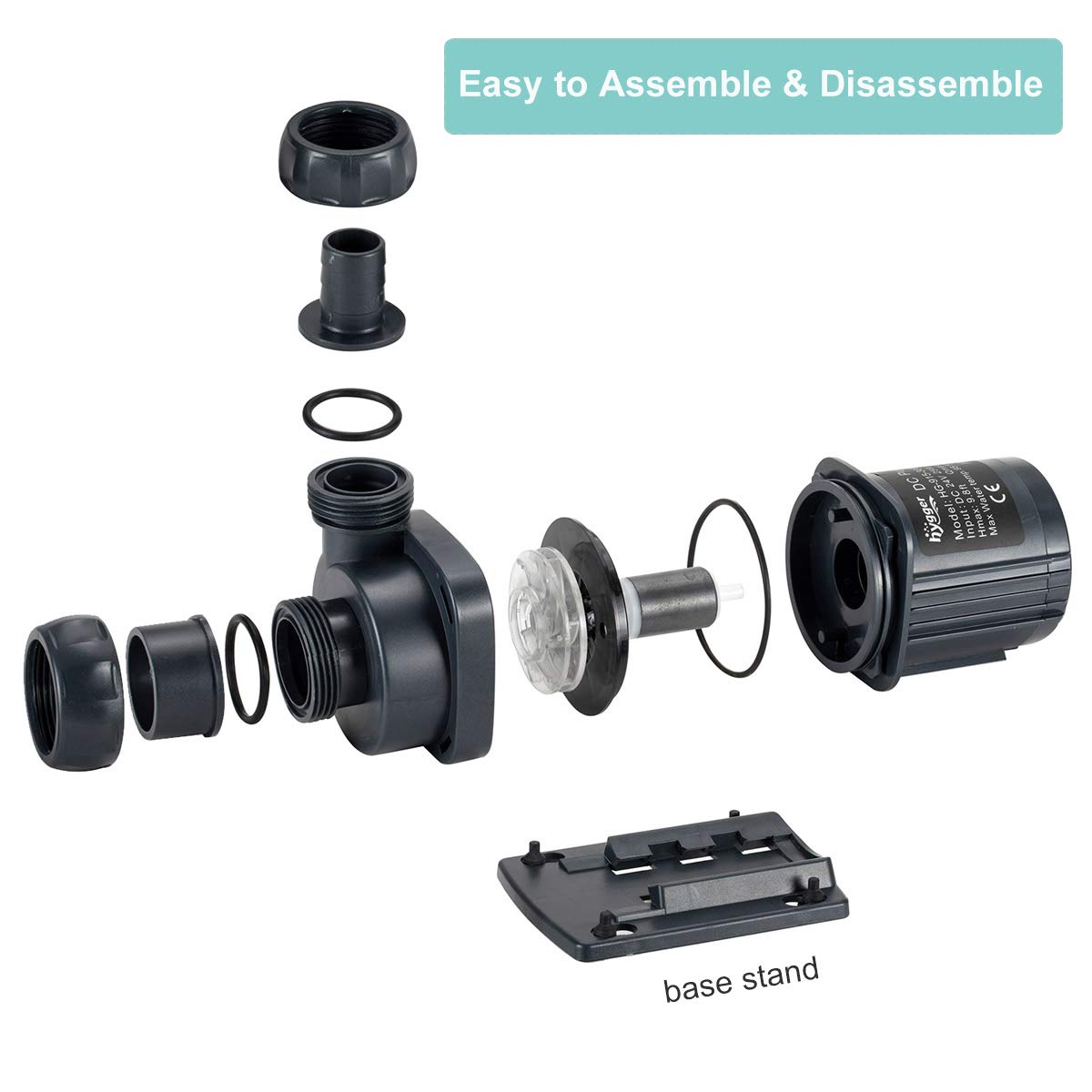 Hygger standard threaded ports fit common hose sizes