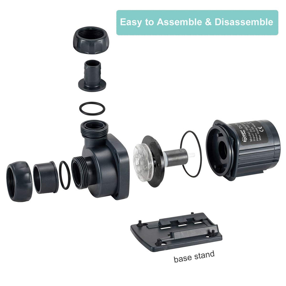 Hygger standard threaded ports fit common hose sizes