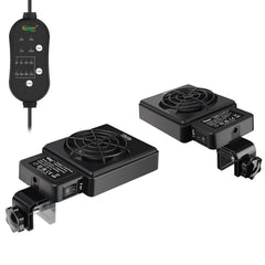 Ventilador hygger para acuario con axolotl ofrece control de temperatura y confort