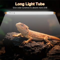 Hygger zoo bombilla 22 pulgadas, distribución uniforme para reptiles en terrarios