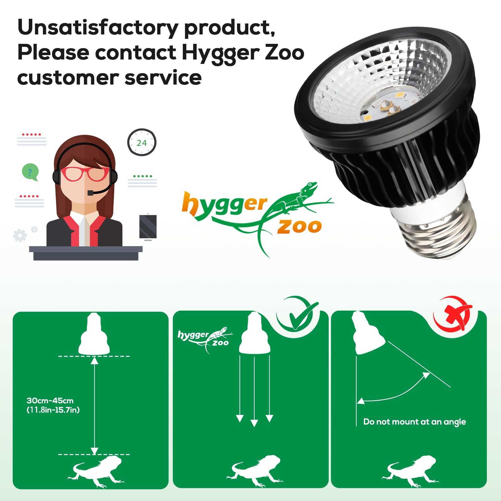 Zócalo E26 compatible para instalación rápida Hygger Zoo