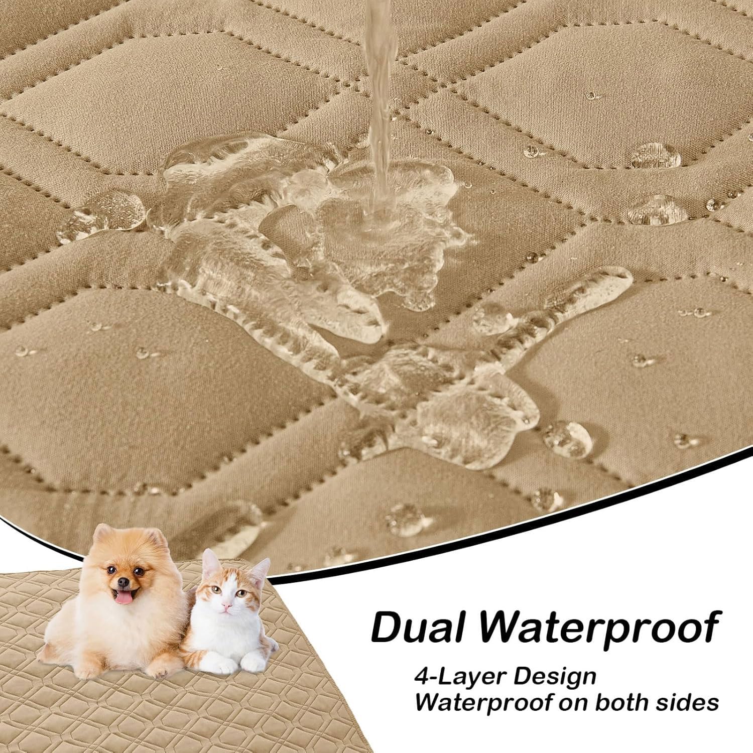 Cobertor hyha impermeable para sofá camel, protege muebles
