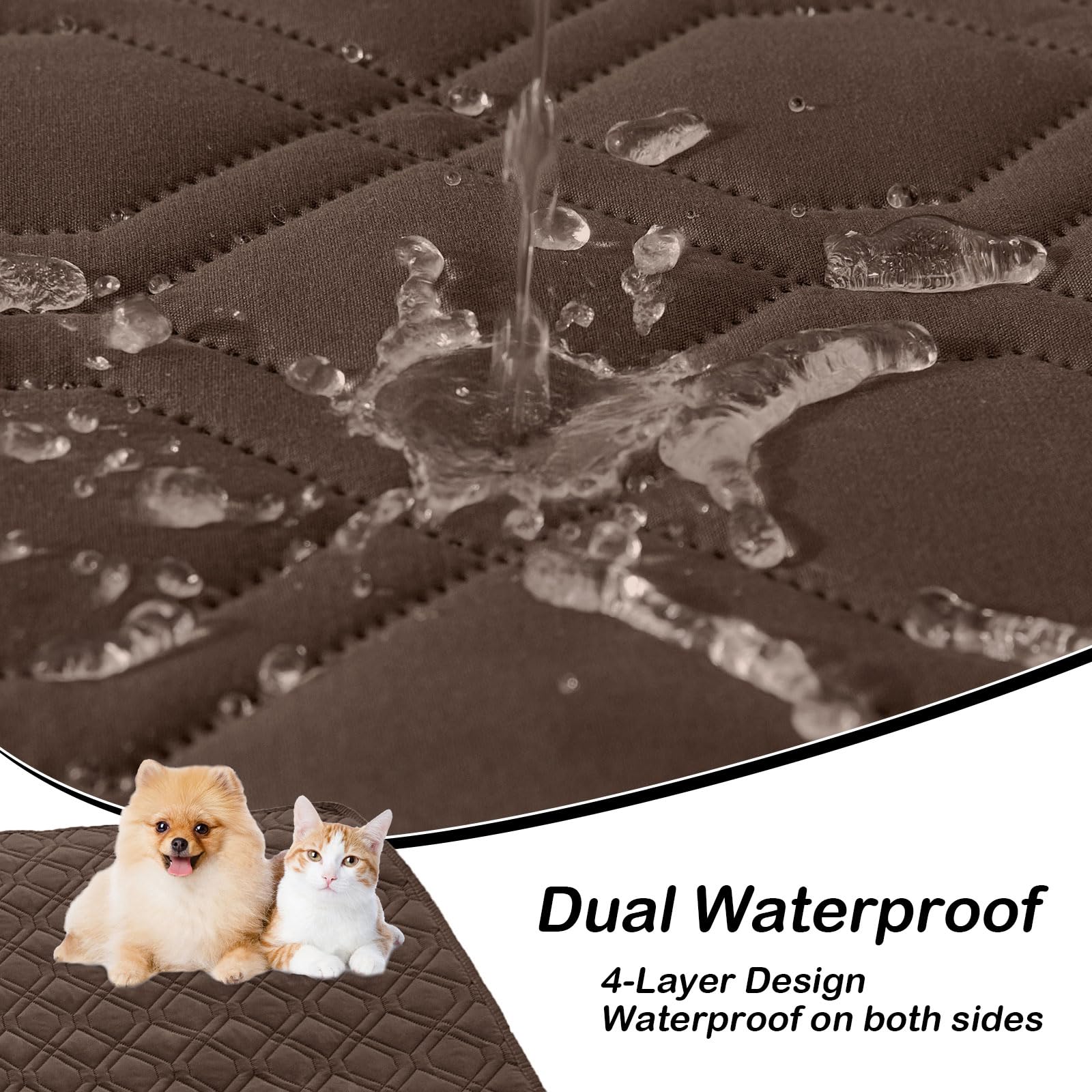 Protector hyha de sofá impermeable, ideal para manchas y pelo de mascotas.
