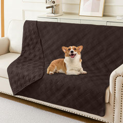 hyha manta impermeable para perros, frontal, protege derrames y mantiene la cama limpia