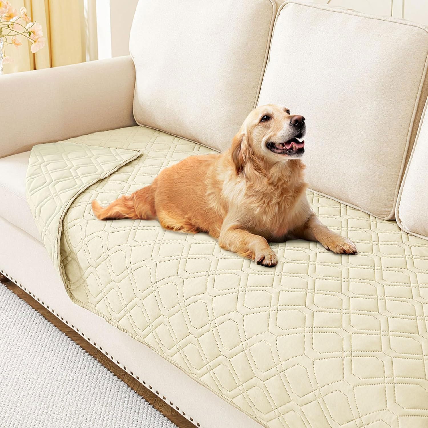 hyha manta impermeable para perros con doble capa protege muebles.