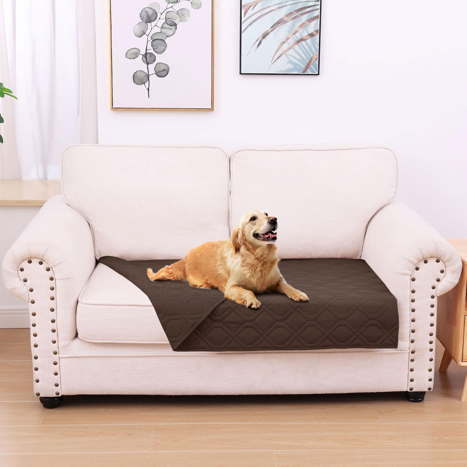 Manta hyha impermeable para perro, doble cara, protege muebles y evita manchas.