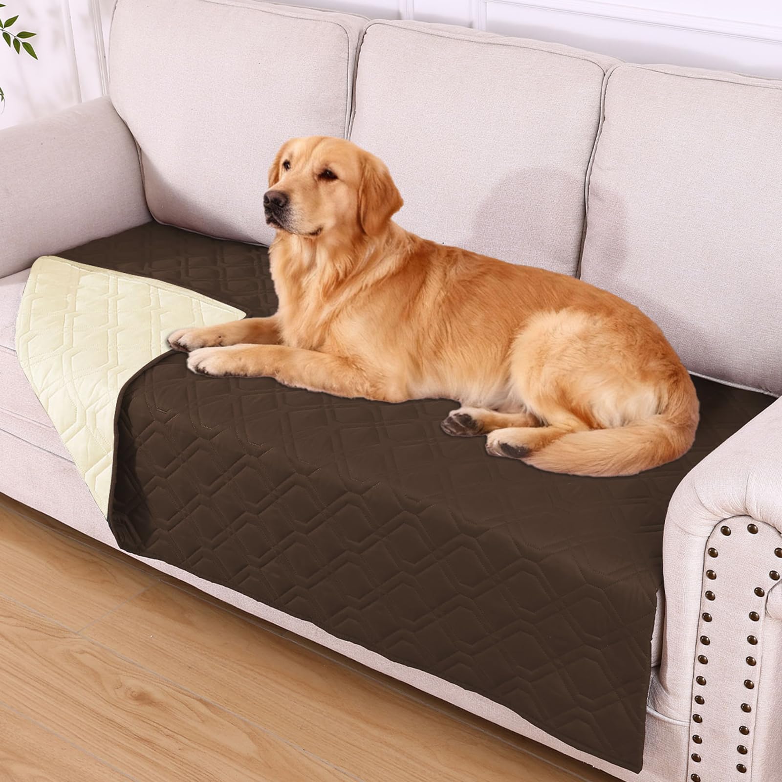 manta hyha impermeable de doble cara para perro, protege ante derrames y suciedad
