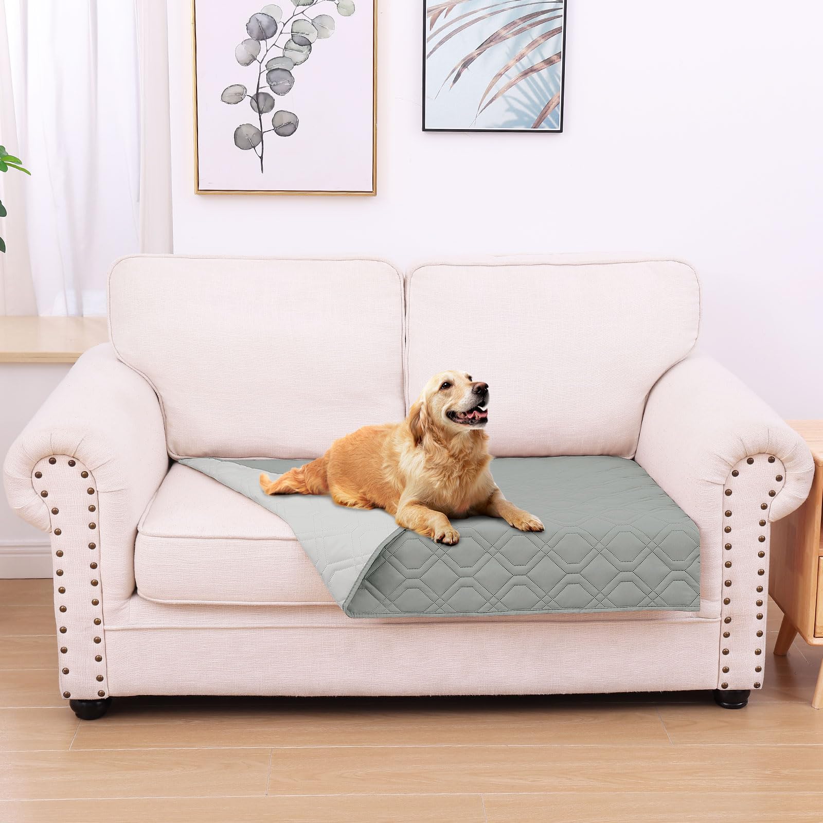 hyha manta impermeable para perros, doble cara, protección contra manchas
