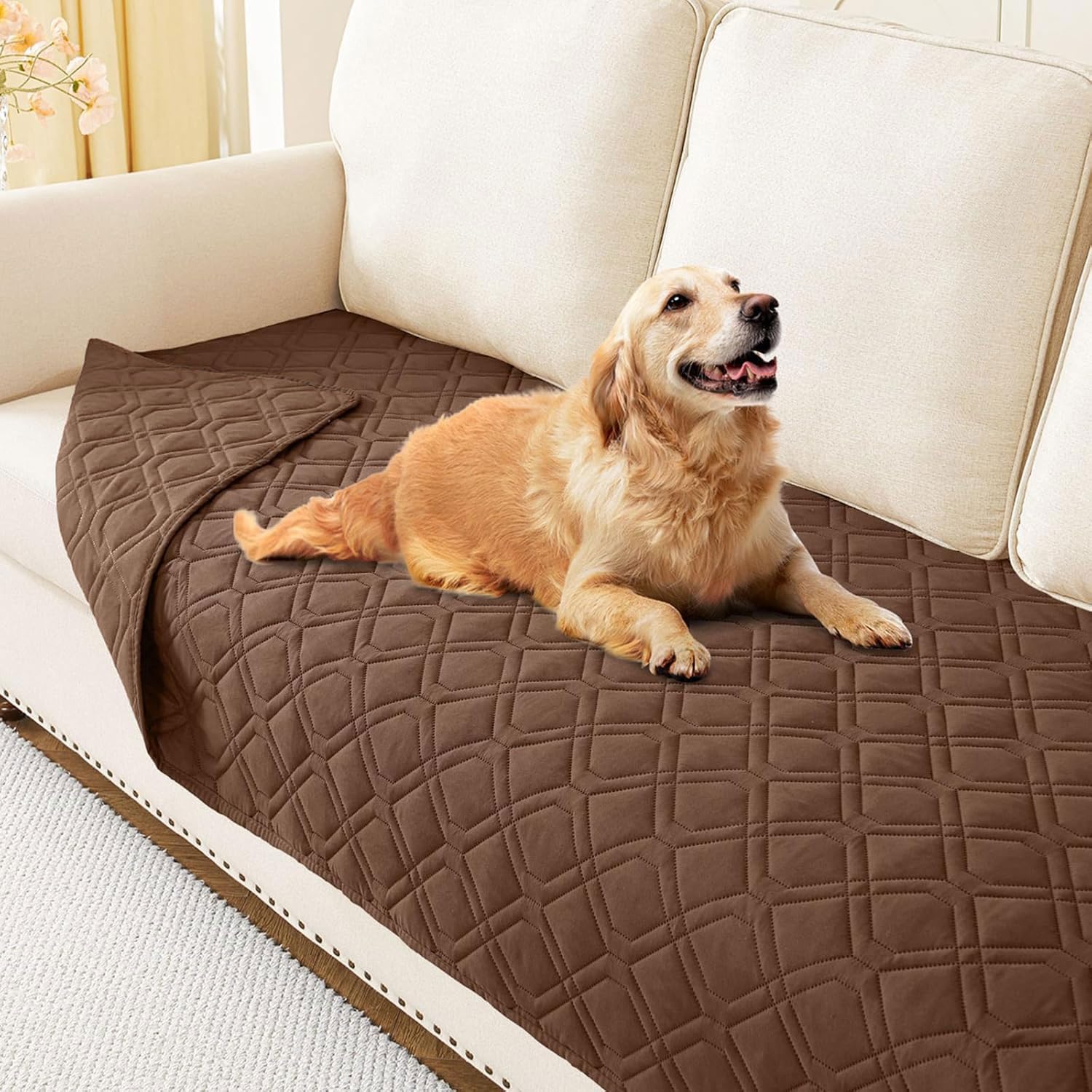 Hyha manta impermeable para perro, dos caras, protege muebles.