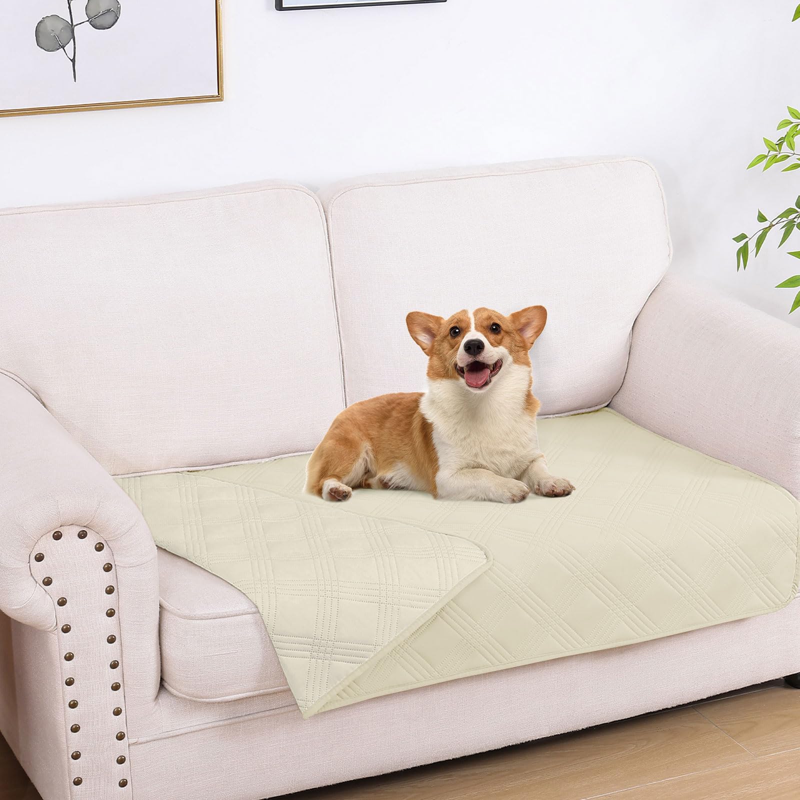 Manta hyha impermeable para perros, protege sofá y cama.