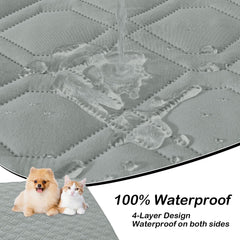 Protector de sofá hyha para mascotas, evita manchas y pelos.
