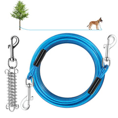 Hyhjh cable de amarre para perro 30 pies; seguridad al aire libre.