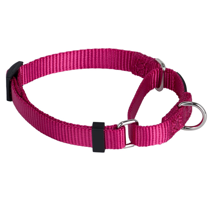 Collar Hyhug martingala para perros pequeños, rosa, ajuste cómodo y seguro para paseos.