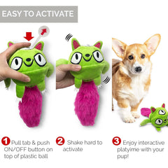 Hyper Pet Doggie Pal Monster, juguete-interactivo-que-vibra para estimulación sensorial.
