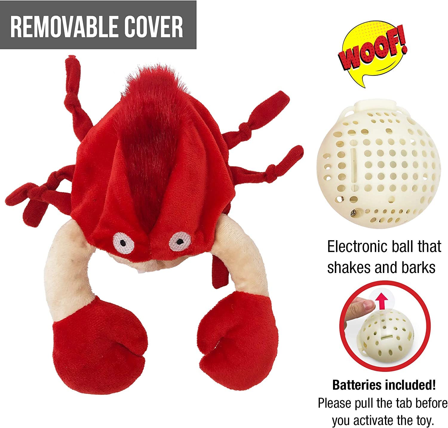 Hyper Pet Doggie Pal, peluche suave para abrazar tras sesiones de juego.