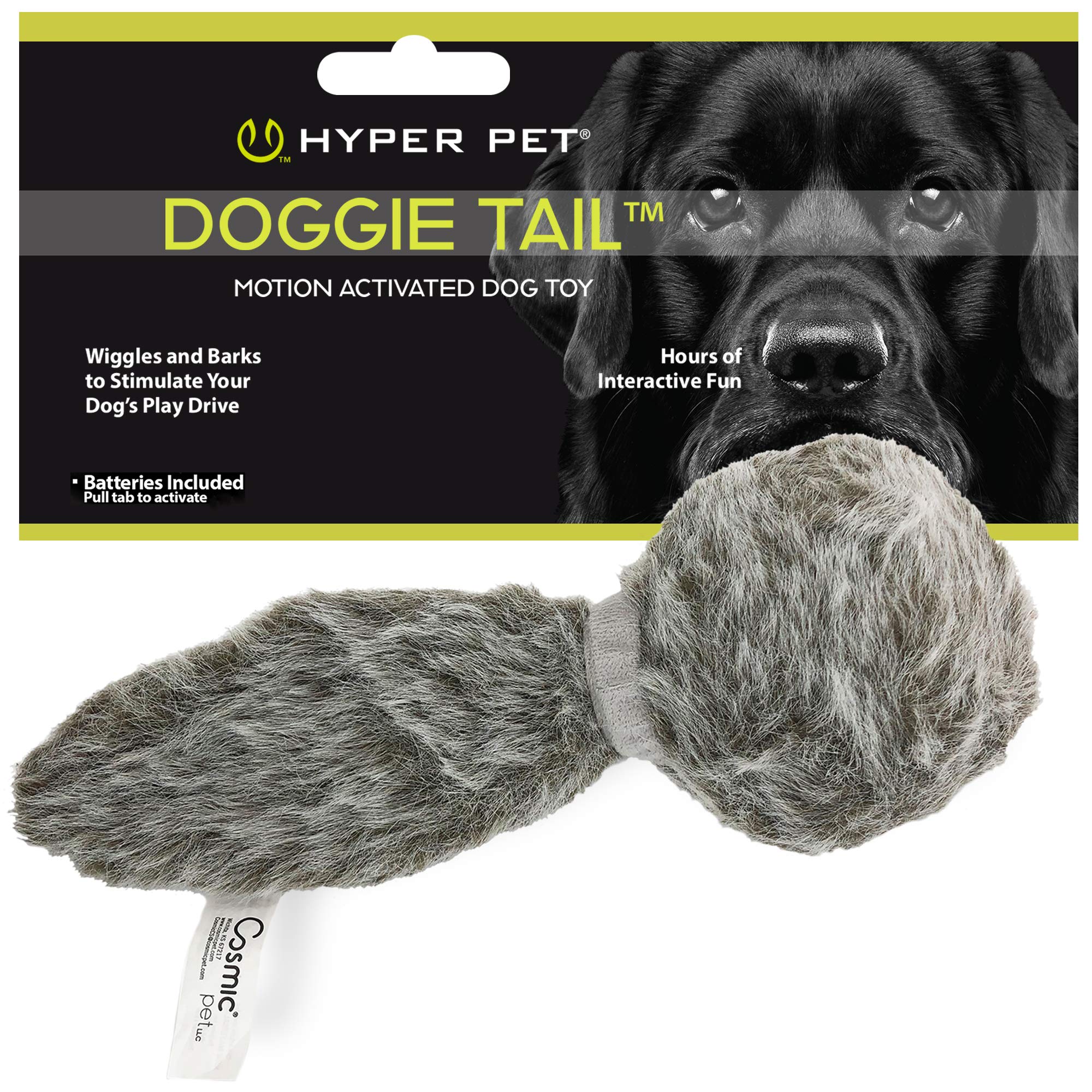 Hyper Pet Doggie Tail mueve para fomentar juego y ejercicio.