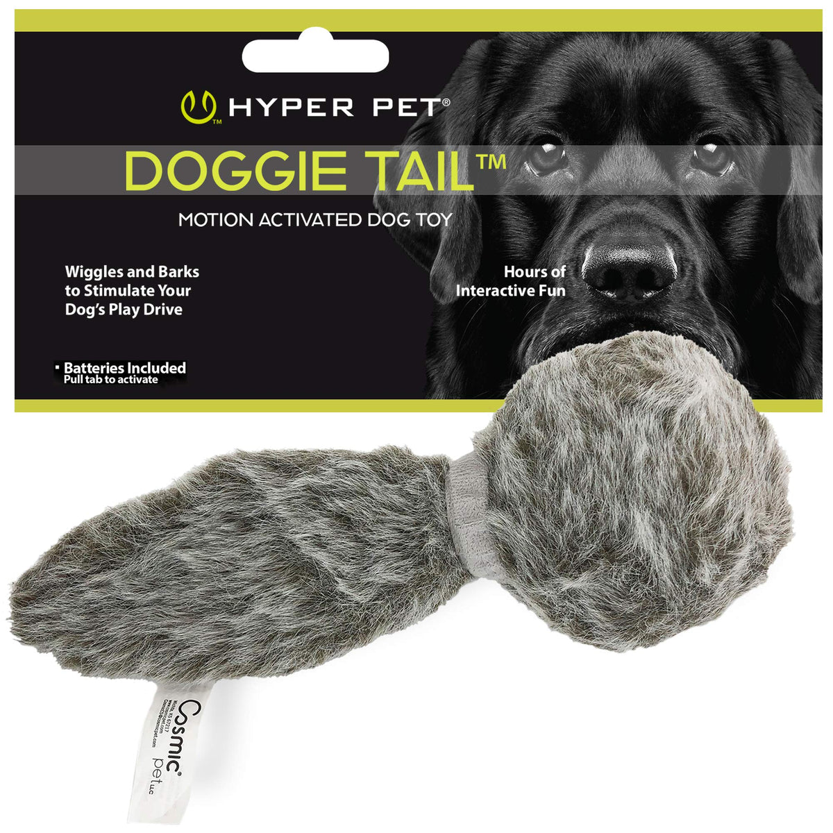Hyper Pet Doggie Tail mueve para fomentar juego y ejercicio.