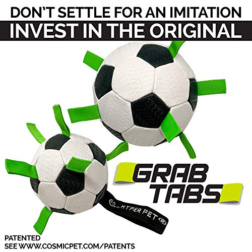Balón Hyper Pet Grab Tabs para uso interior y exterior, juego dinámico al aire libre.
