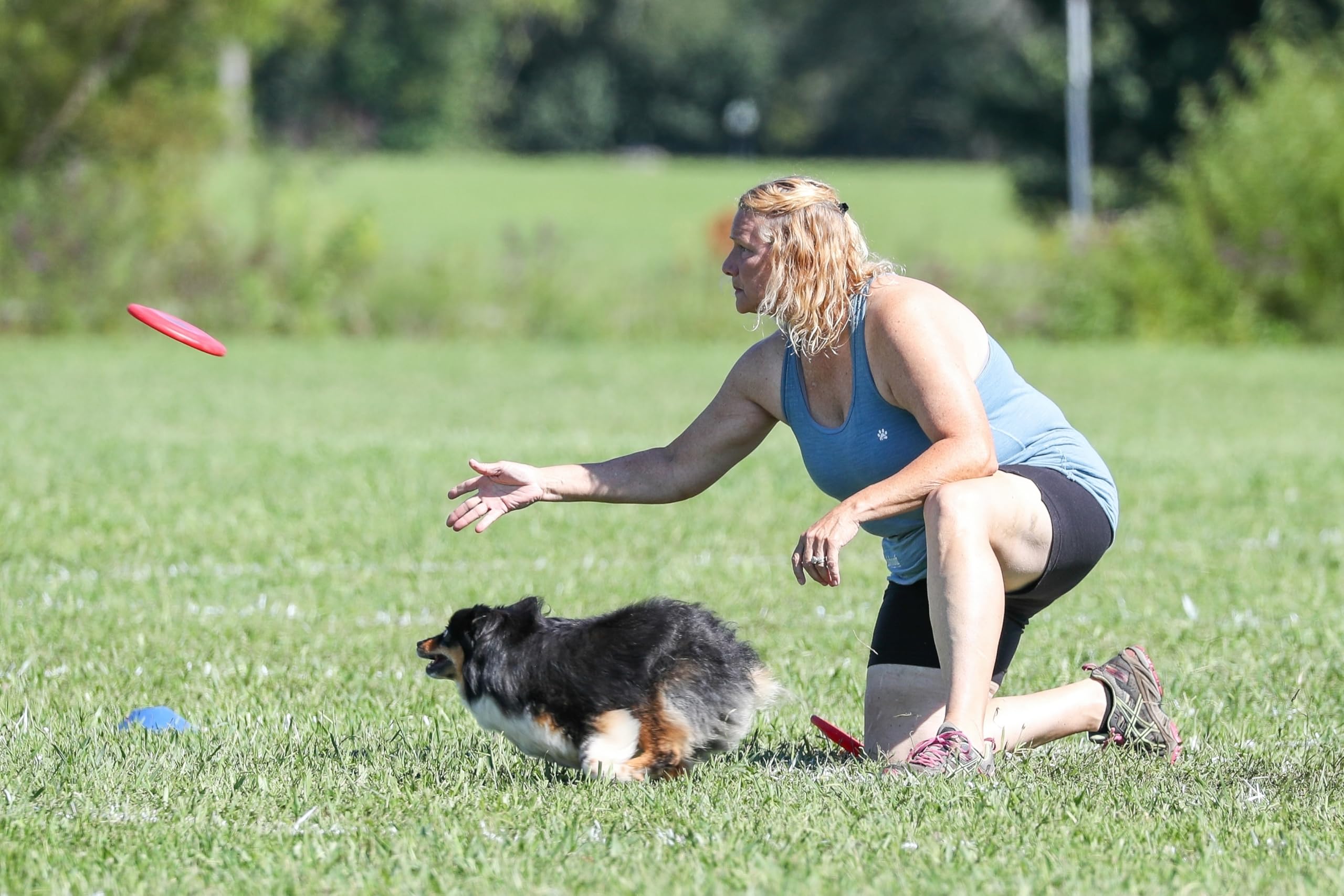 Hyperflite Pup Jawz rosado disc seguro para juego interactivo.