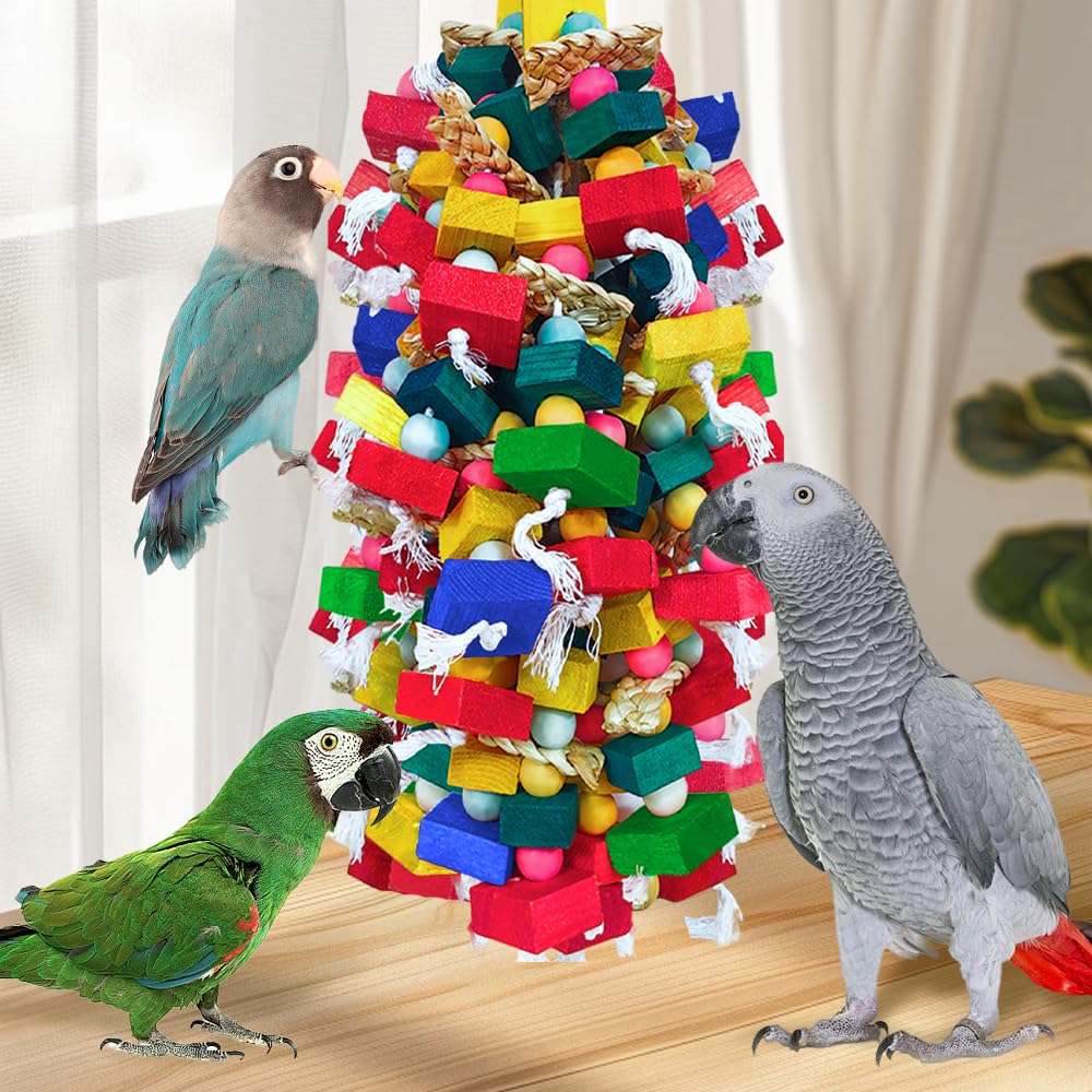 HZDZ LCPAW juguete duradero para aves grandes: construcción estable y segura